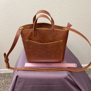 Portland leather satchel gently used smoke free home crossbody purse handle tote